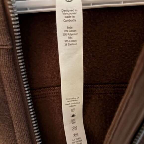 Lululemon Scuba Oversized Half-Zip Hoodie Java - Picture 6 of 6